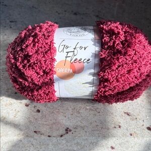 Go For Fleece Sherpa Yarn - Burgundy